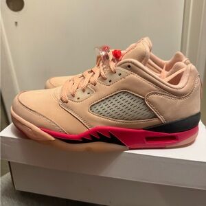 Jordan Women's Sneakers in Peach and Black